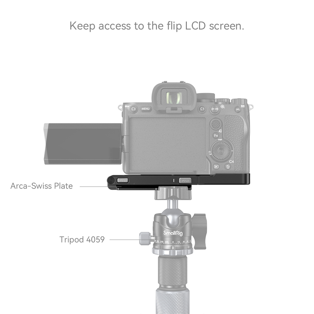 SmallRig Foldable L-Shape Mount Plate za Sony A7R V / A7 IV / A7S III 3984 - 7